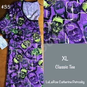 NWT LuLaRoe Halloween 👻 🎃 XL Classic T